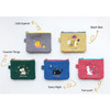 Hey buddy soft flat small zipper pouch