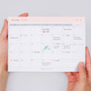 Peach pink - Memo life for you undated monthly desk planner