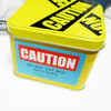 Caution(Sky blue) - Decorative caution sticker