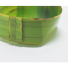 nature vividly with description of pattern of banana leaf realistically