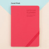 Coral pink - 2018 Simple dated medium planner scheduler