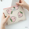 Peach - Jam Jam toilon pattern rectangular pouch