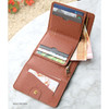 Brown - Day classic cowhide leather trifold wallet