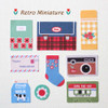 Gentle Wave retro miniature deco paper stickers
