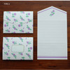 Type 2 - Morning Glory pattern small folded card