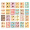 Composition of Sweety small label sticker set