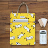 Duck - Jam Jam pattern zipper small tote bag