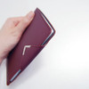 Wine - Simple passport holder with magnetic snap closure 