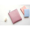 Pattern small zipper flat pouch
