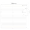 Line note - 2018 Prism slim monthly dated planner scheduler