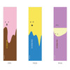 Ice cream knock retractable black ballpoint pen 0.38mm