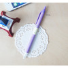 Piya - Ice cream knock retractable black ballpoint pen 0.38mm