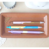 Ice cream knock retractable black ballpoint pen 0.38mm