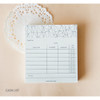 Cash list - Time frame To do list memo pad