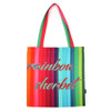 Rainbow sherbet shoulder tote bag