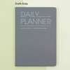 Dark gray - Simple and basic undated daily planner