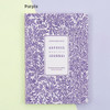 Purple - Arpress pattern undated monthly journal diary