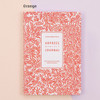 Orange - Arpress pattern undated monthly journal diary