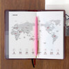 World map - 2018 The simple dated planner
