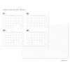 Monthly plan, Free note - 2018 Grid pattern dated monthly planner