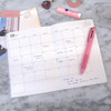 Monthly plan - 2018 Grid pattern dated monthly planner
