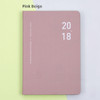 Pink beige - 2018 Basic dated weekly planner scheduler