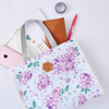 Hydrangea - Blossom pattern multi zippered tote bag