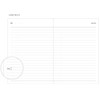 Lined note - Arcane undated weekly diary scheduler