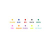 Colors of 10 Colors double ended color gel pen