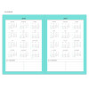 Calendar - Chill out undated weekly planner