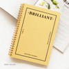 Honey yellow - Brilliant spiral undated weekly diary scheduler