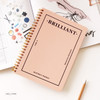 Shell pink - Brilliant spiral undated weekly diary scheduler