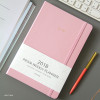 Light pink - 2018 Prism dated weekly planner