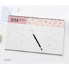 Calendar - 2018 Pattern desk spiral dated monthly planner