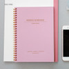 Indi pink - Spiral A5 undated weekly scheduler planner 