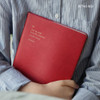 Retro red - Notable memory B5 small dated monthly planner
