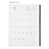 Monthly plan - 2018 Second spiral A4 dated monthly planner