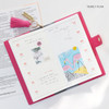 Yearly plan - 2018 Votre speciale small dated monthly diary with tassel