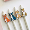 Hello puppy knock retractable black ballpoint pen 