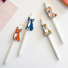 Hello puppy knock retractable black ballpoint pen 