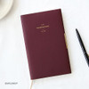 Burgundy - 2018 Monologue medium dated weekly diary