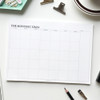 The Monthly times desk planner notepad