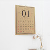 2018 Classic A4 kraft paper spiral bound wall calendar