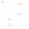 Cover page - 2018 Appointment A5 dated monthly planner agenda 
