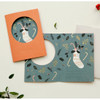 To you - Christmas illustration folding message card 