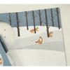 Winter - Christmas illustration folding message card