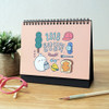 2018 Molang illustration spiral bound medium desk calendar