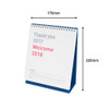 Size - 2018 Welcome colorful spiral bound desk calendar 