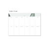 Yearly plan - 2018 Slow life spiral bound desk calendar 