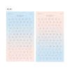 Blue - Gradation alphabet deco paper sticker